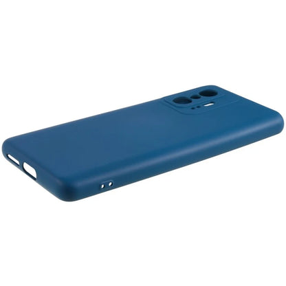 For Xiaomi 11T 5G / 11T Pro 5G Solid Color Liquid Silicone Texture Phone Cover 2.0mm Thick Arc Edge TPU Anti-scratch Case