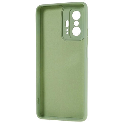 For Xiaomi 11T 5G / 11T Pro 5G Solid Color Liquid Silicone Texture Phone Cover 2.0mm Thick Arc Edge TPU Anti-scratch Case