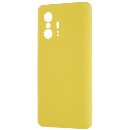 For Xiaomi 11T 5G / 11T Pro 5G Solid Color Liquid Silicone Texture Phone Cover 2.0mm Thick Arc Edge TPU Anti-scratch Case