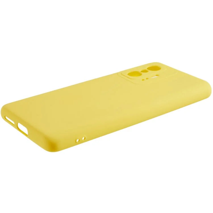 For Xiaomi 11T 5G / 11T Pro 5G Solid Color Liquid Silicone Texture Phone Cover 2.0mm Thick Arc Edge TPU Anti-scratch Case