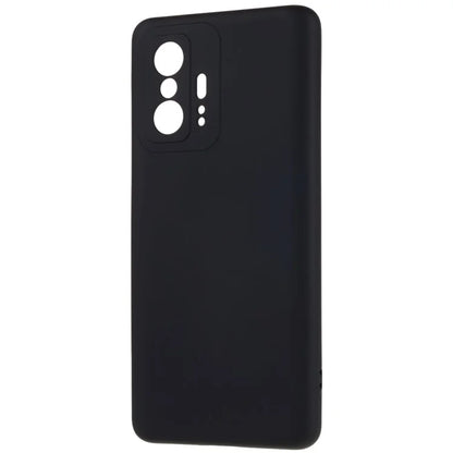 For Xiaomi 11T 5G / 11T Pro 5G Solid Color Liquid Silicone Texture Phone Cover 2.0mm Thick Arc Edge TPU Anti-scratch Case