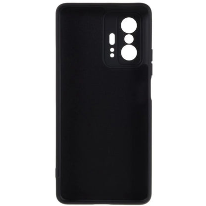For Xiaomi 11T 5G / 11T Pro 5G Solid Color Liquid Silicone Texture Phone Cover 2.0mm Thick Arc Edge TPU Anti-scratch Case