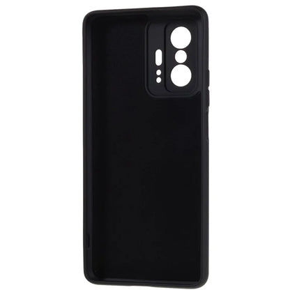 For Xiaomi 11T 5G / 11T Pro 5G Solid Color Liquid Silicone Texture Phone Cover 2.0mm Thick Arc Edge TPU Anti-scratch Case