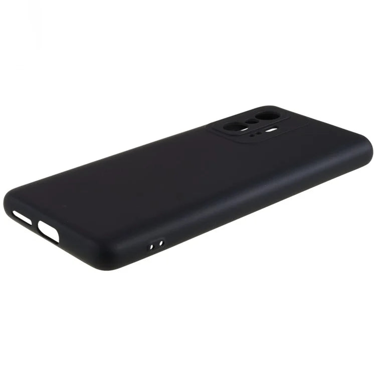 For Xiaomi 11T 5G / 11T Pro 5G Solid Color Liquid Silicone Texture Phone Cover 2.0mm Thick Arc Edge TPU Anti-scratch Case