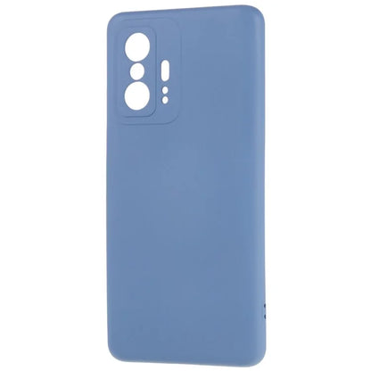 For Xiaomi 11T 5G / 11T Pro 5G Solid Color Liquid Silicone Texture Phone Cover 2.0mm Thick Arc Edge TPU Anti-scratch Case