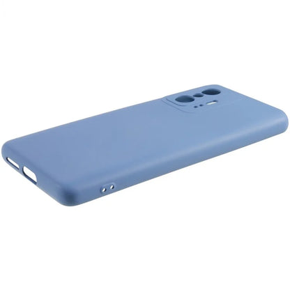 For Xiaomi 11T 5G / 11T Pro 5G Solid Color Liquid Silicone Texture Phone Cover 2.0mm Thick Arc Edge TPU Anti-scratch Case