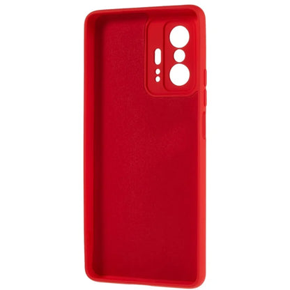 For Xiaomi 11T 5G / 11T Pro 5G Solid Color Liquid Silicone Texture Phone Cover 2.0mm Thick Arc Edge TPU Anti-scratch Case