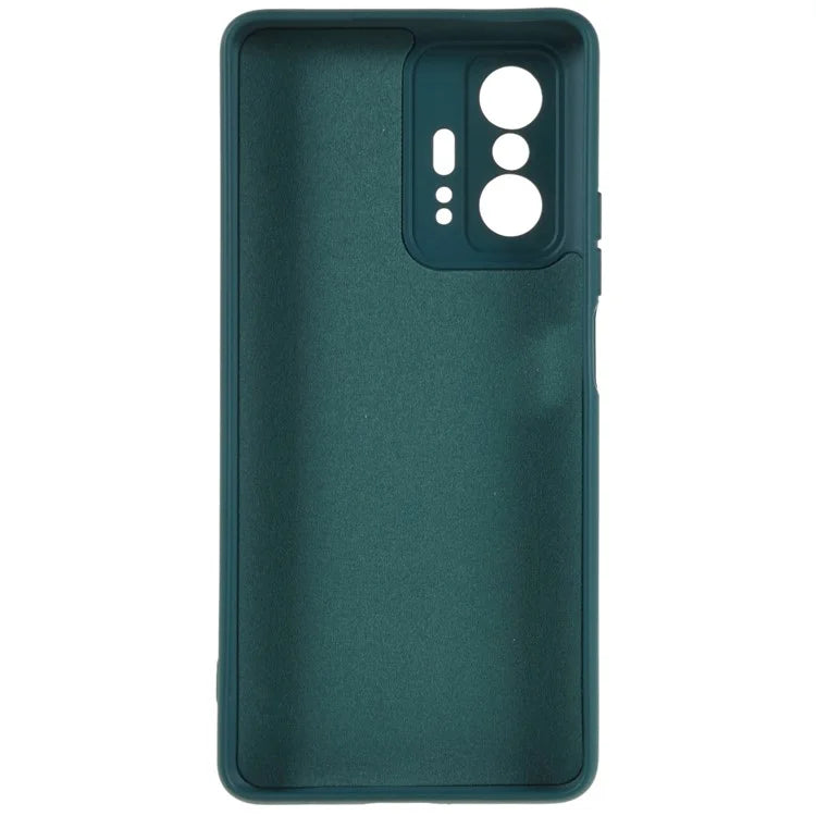 For Xiaomi 11T 5G / 11T Pro 5G Solid Color Liquid Silicone Texture Phone Cover 2.0mm Thick Arc Edge TPU Anti-scratch Case
