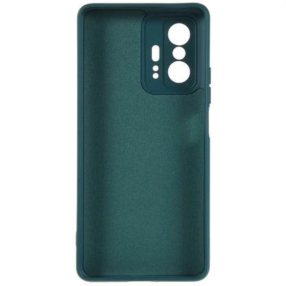 For Xiaomi 11T 5G / 11T Pro 5G Solid Color Liquid Silicone Texture Phone Cover 2.0mm Thick Arc Edge TPU Anti-scratch Case