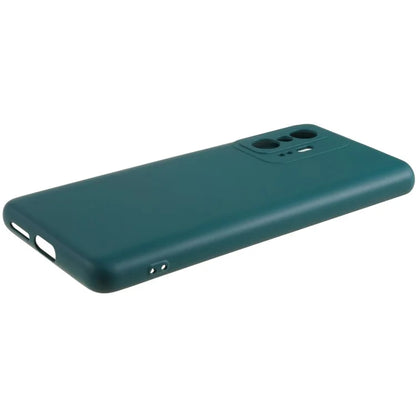 For Xiaomi 11T 5G / 11T Pro 5G Solid Color Liquid Silicone Texture Phone Cover 2.0mm Thick Arc Edge TPU Anti-scratch Case