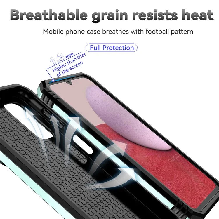 For Samsung Galaxy A14 5G / A14 4G Case PC+TPU Slide Camera Protector Phone Cover with Kickstand