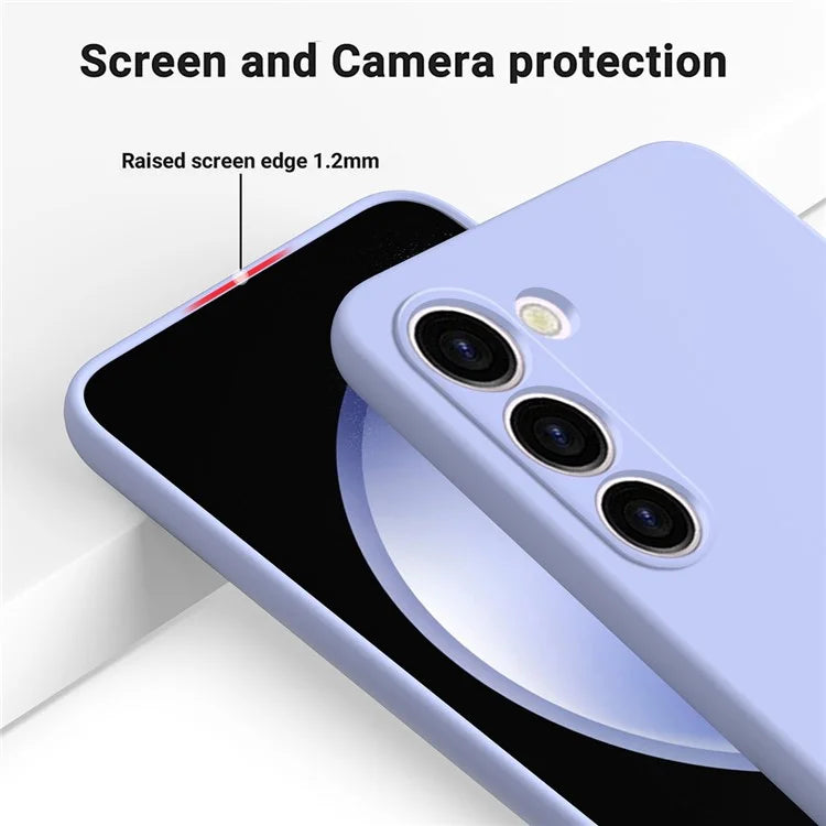 For Samsung Galaxy S23 Case, Liquid Silicone + Soft Lining Phone Protector with Strap