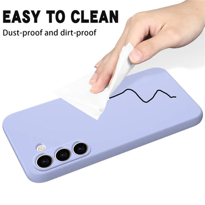 For Samsung Galaxy S23 Case, Liquid Silicone + Soft Lining Phone Protector with Strap