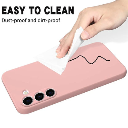 For Samsung Galaxy S23 Case, Liquid Silicone + Soft Lining Phone Protector with Strap