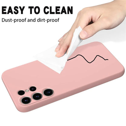 For Samsung Galaxy S23 Ultra Case Liquid Silicone + Soft Lining Scratch Proof Phone Cover with Strap