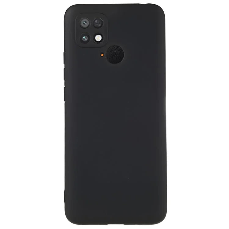 For Xiaomi Poco C40 4G Liquid Silicone Texture Phone Case 2.0mm Thick TPU Arc Edge Shock Absorption Cover