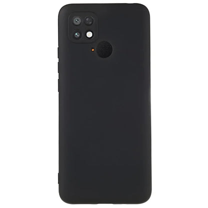For Xiaomi Poco C40 4G Liquid Silicone Texture Phone Case 2.0mm Thick TPU Arc Edge Shock Absorption Cover