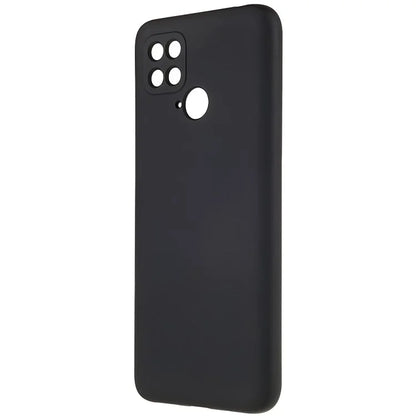 For Xiaomi Poco C40 4G Liquid Silicone Texture Phone Case 2.0mm Thick TPU Arc Edge Shock Absorption Cover