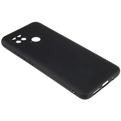 For Xiaomi Poco C40 4G Liquid Silicone Texture Phone Case 2.0mm Thick TPU Arc Edge Shock Absorption Cover