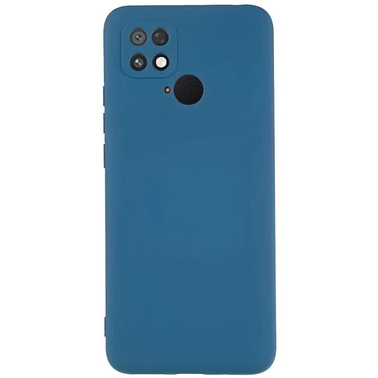 For Xiaomi Poco C40 4G Liquid Silicone Texture Phone Case 2.0mm Thick TPU Arc Edge Shock Absorption Cover