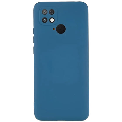 For Xiaomi Poco C40 4G Liquid Silicone Texture Phone Case 2.0mm Thick TPU Arc Edge Shock Absorption Cover