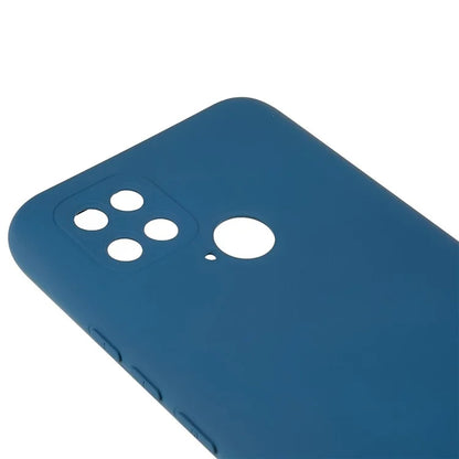 For Xiaomi Poco C40 4G Liquid Silicone Texture Phone Case 2.0mm Thick TPU Arc Edge Shock Absorption Cover