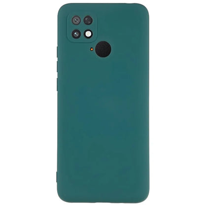 For Xiaomi Poco C40 4G Liquid Silicone Texture Phone Case 2.0mm Thick TPU Arc Edge Shock Absorption Cover