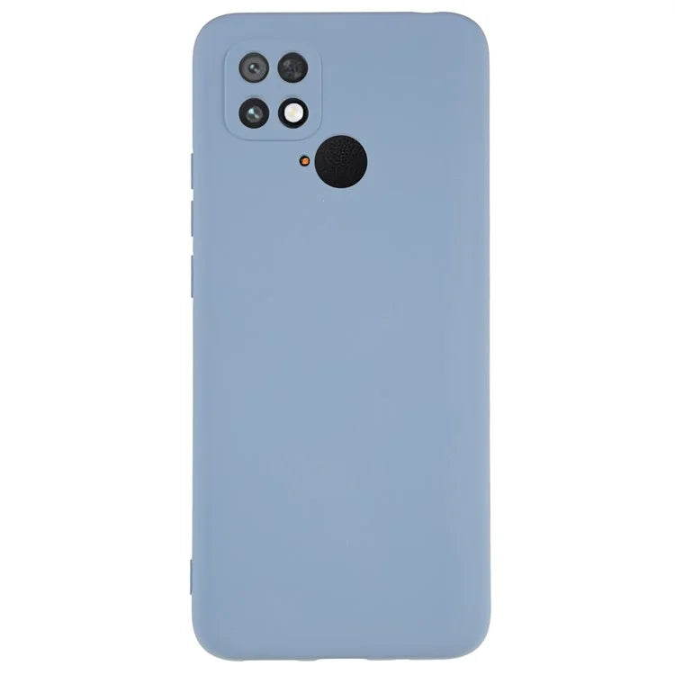 For Xiaomi Poco C40 4G Liquid Silicone Texture Phone Case 2.0mm Thick TPU Arc Edge Shock Absorption Cover