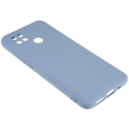 For Xiaomi Poco C40 4G Liquid Silicone Texture Phone Case 2.0mm Thick TPU Arc Edge Shock Absorption Cover