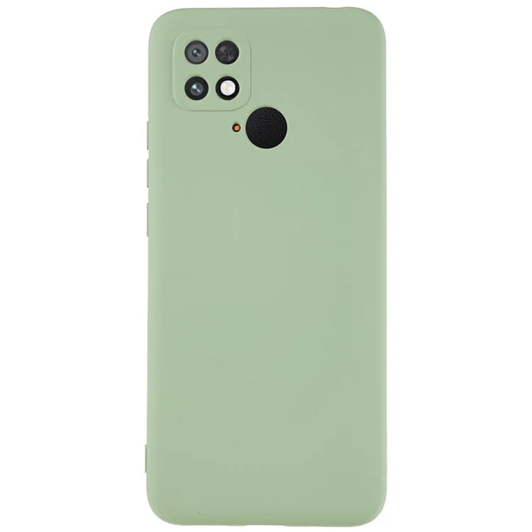 For Xiaomi Poco C40 4G Liquid Silicone Texture Phone Case 2.0mm Thick TPU Arc Edge Shock Absorption Cover