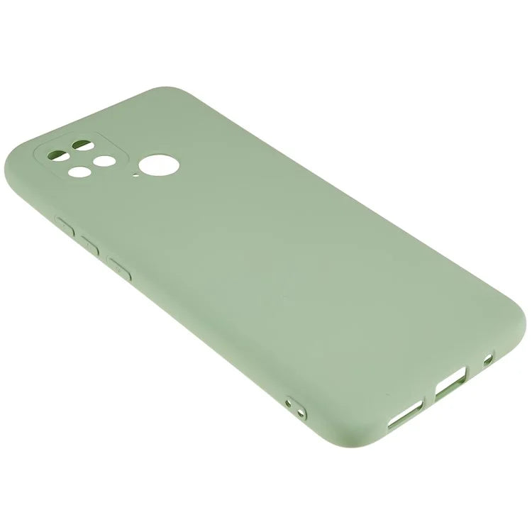 For Xiaomi Poco C40 4G Liquid Silicone Texture Phone Case 2.0mm Thick TPU Arc Edge Shock Absorption Cover