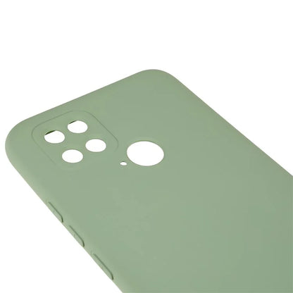 For Xiaomi Poco C40 4G Liquid Silicone Texture Phone Case 2.0mm Thick TPU Arc Edge Shock Absorption Cover