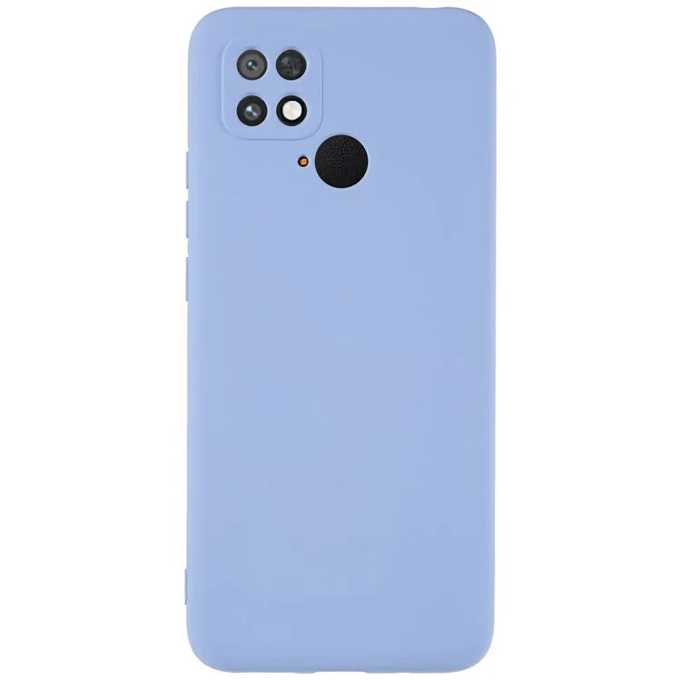 For Xiaomi Poco C40 4G Liquid Silicone Texture Phone Case 2.0mm Thick TPU Arc Edge Shock Absorption Cover
