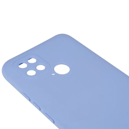 For Xiaomi Poco C40 4G Liquid Silicone Texture Phone Case 2.0mm Thick TPU Arc Edge Shock Absorption Cover