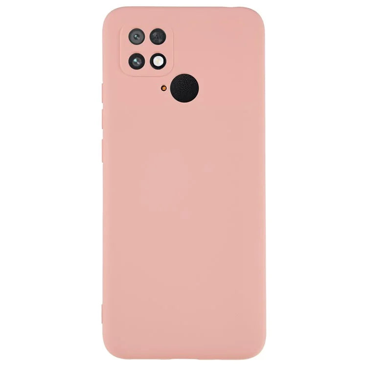 For Xiaomi Poco C40 4G Liquid Silicone Texture Phone Case 2.0mm Thick TPU Arc Edge Shock Absorption Cover