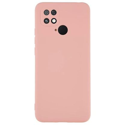 For Xiaomi Poco C40 4G Liquid Silicone Texture Phone Case 2.0mm Thick TPU Arc Edge Shock Absorption Cover