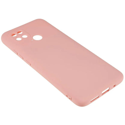 For Xiaomi Poco C40 4G Liquid Silicone Texture Phone Case 2.0mm Thick TPU Arc Edge Shock Absorption Cover