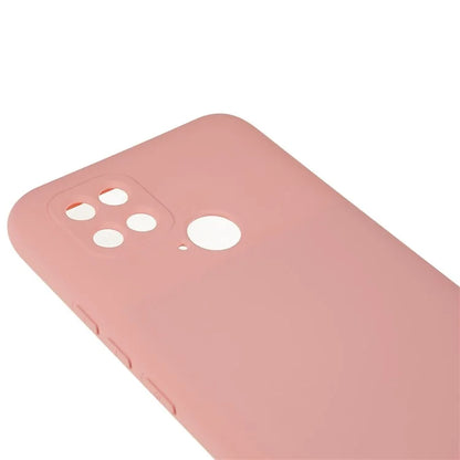 For Xiaomi Poco C40 4G Liquid Silicone Texture Phone Case 2.0mm Thick TPU Arc Edge Shock Absorption Cover