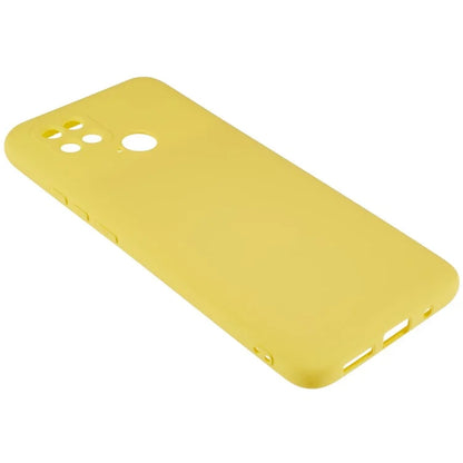 For Xiaomi Poco C40 4G Liquid Silicone Texture Phone Case 2.0mm Thick TPU Arc Edge Shock Absorption Cover