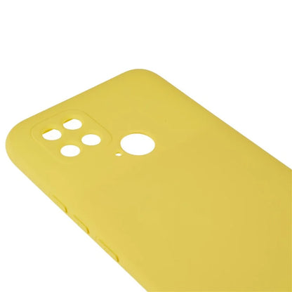 For Xiaomi Poco C40 4G Liquid Silicone Texture Phone Case 2.0mm Thick TPU Arc Edge Shock Absorption Cover