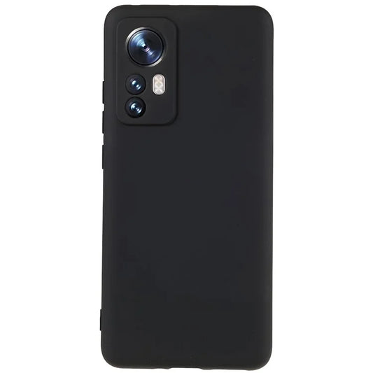 For Xiaomi 12 5G / 12X 5G / 12S 5G Soft TPU Liquid Silicone Texture Phone Case 2.0mm Thick Arc Edge Anti-Scratch Cover