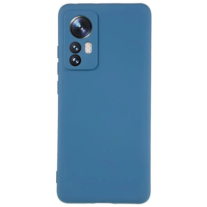 For Xiaomi 12 5G / 12X 5G / 12S 5G Soft TPU Liquid Silicone Texture Phone Case 2.0mm Thick Arc Edge Anti-Scratch Cover