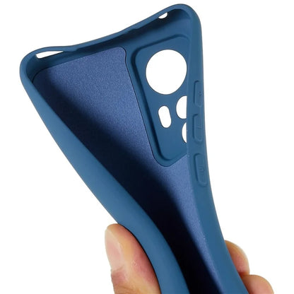 For Xiaomi 12 5G / 12X 5G / 12S 5G Soft TPU Liquid Silicone Texture Phone Case 2.0mm Thick Arc Edge Anti-Scratch Cover