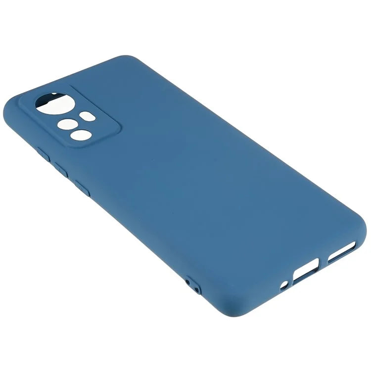 For Xiaomi 12 5G / 12X 5G / 12S 5G Soft TPU Liquid Silicone Texture Phone Case 2.0mm Thick Arc Edge Anti-Scratch Cover