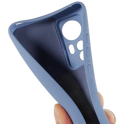 For Xiaomi 12 5G / 12X 5G / 12S 5G Soft TPU Liquid Silicone Texture Phone Case 2.0mm Thick Arc Edge Anti-Scratch Cover