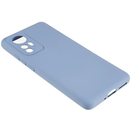 For Xiaomi 12 5G / 12X 5G / 12S 5G Soft TPU Liquid Silicone Texture Phone Case 2.0mm Thick Arc Edge Anti-Scratch Cover