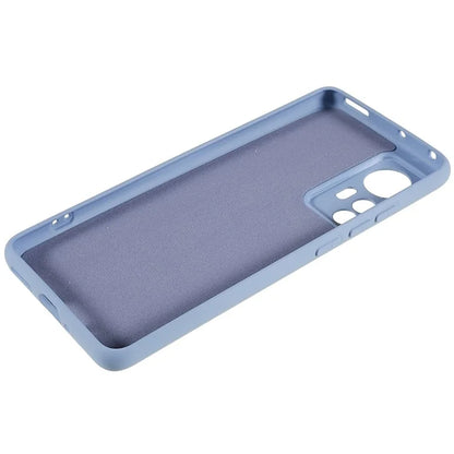 For Xiaomi 12 5G / 12X 5G / 12S 5G Soft TPU Liquid Silicone Texture Phone Case 2.0mm Thick Arc Edge Anti-Scratch Cover