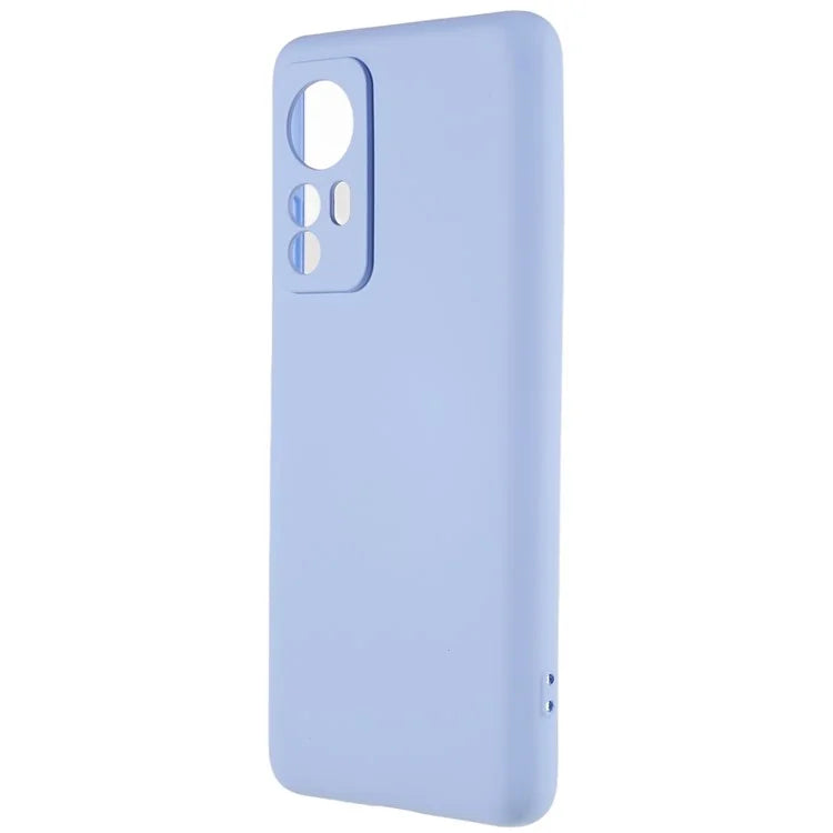 For Xiaomi 12 5G / 12X 5G / 12S 5G Soft TPU Liquid Silicone Texture Phone Case 2.0mm Thick Arc Edge Anti-Scratch Cover