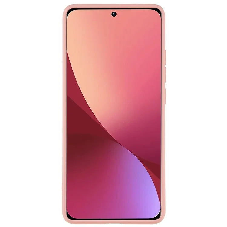 For Xiaomi 12 5G / 12X 5G / 12S 5G Soft TPU Liquid Silicone Texture Phone Case 2.0mm Thick Arc Edge Anti-Scratch Cover