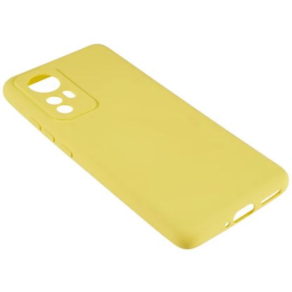 For Xiaomi 12 5G / 12X 5G / 12S 5G Soft TPU Liquid Silicone Texture Phone Case 2.0mm Thick Arc Edge Anti-Scratch Cover